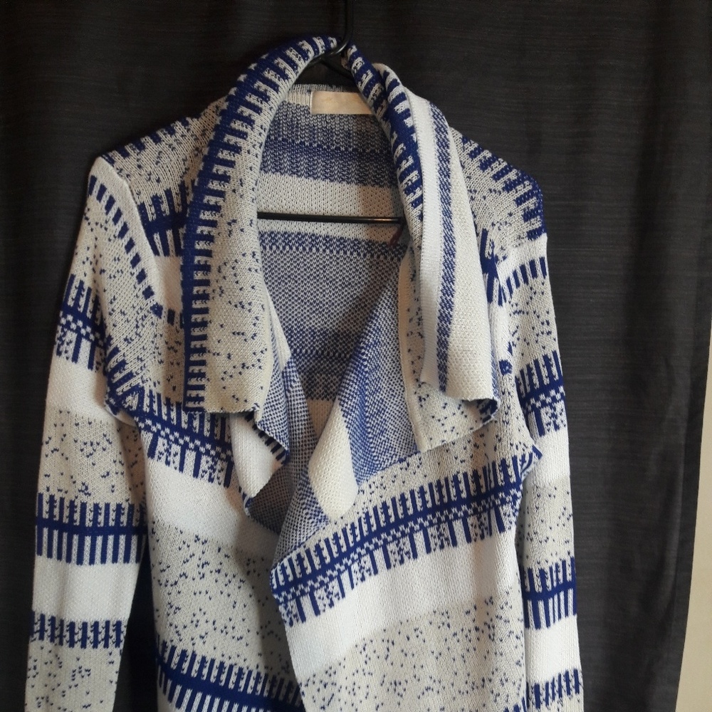 Navy and Cream Sweater